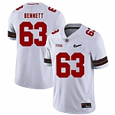 Ohio State Buckeyes 63 Michael Bennett IV White Diamond Nike Logo College Football Jersey Dzhi,baseball caps,new era cap wholesale,wholesale hats